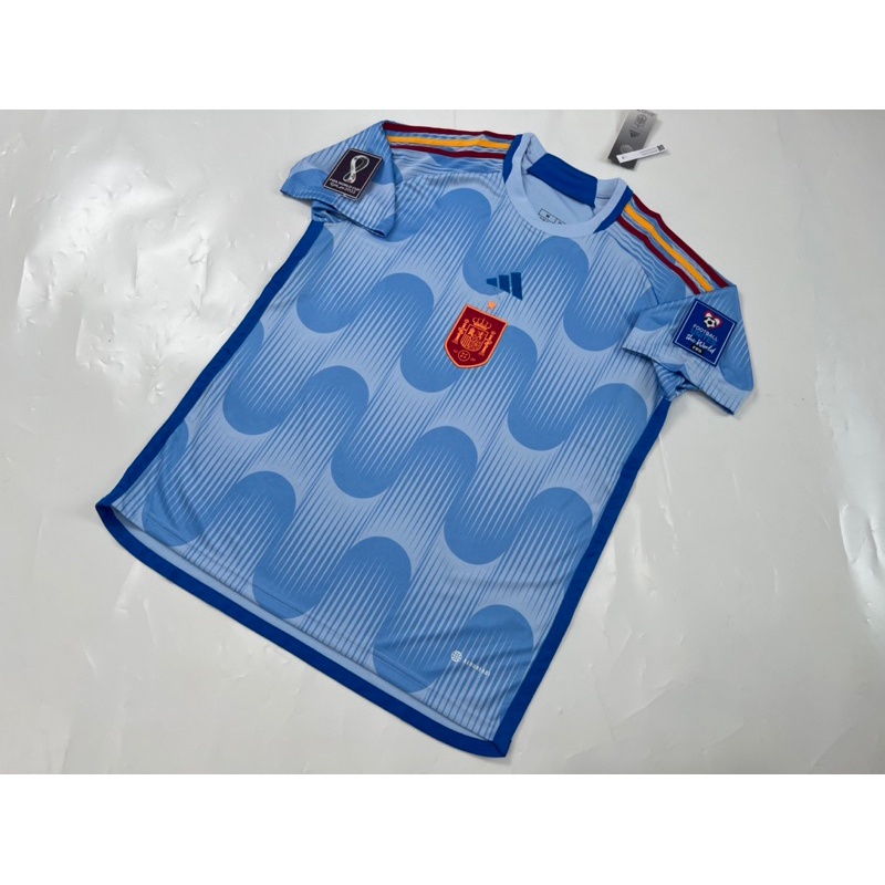 MEN SALE BAJU BOLA JERSEY PIALA DUNIA JERSEY SPANYOL AWAY 222 FULL PATCH WORLD CUP JERSEY PIALA DUNI