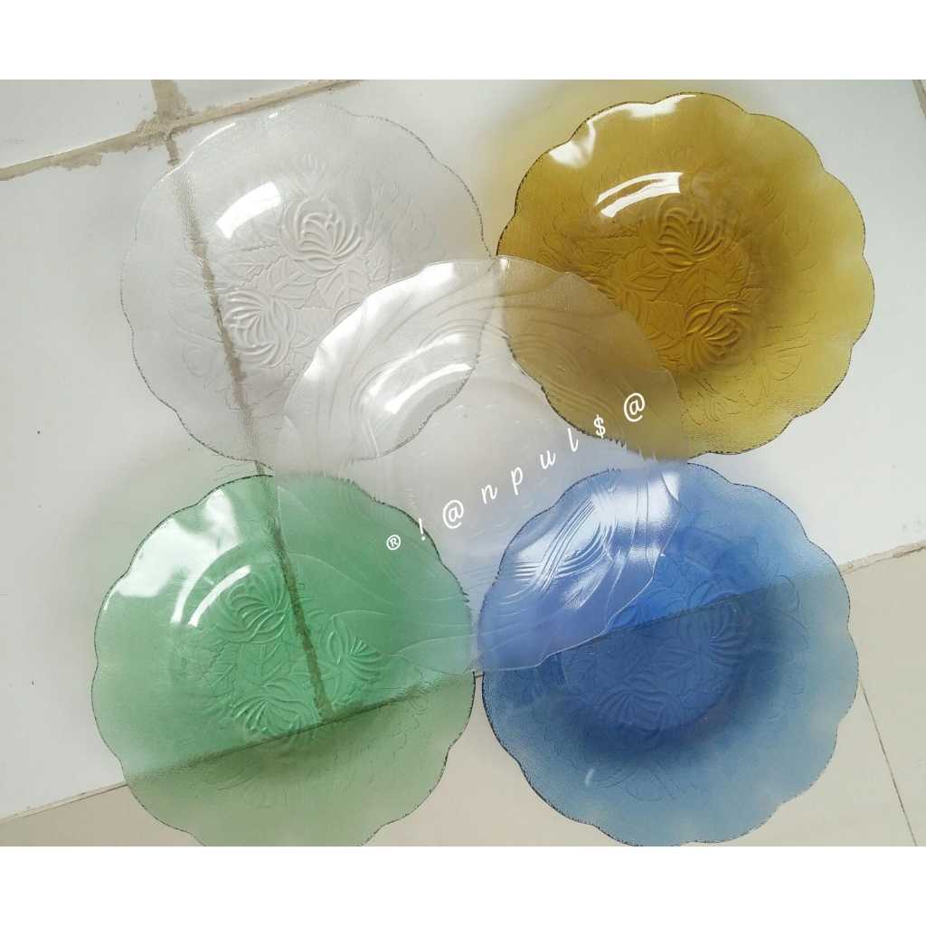 Piring Keramik Clear Bening 23cm Promo Piring Putih Beling 19 cm