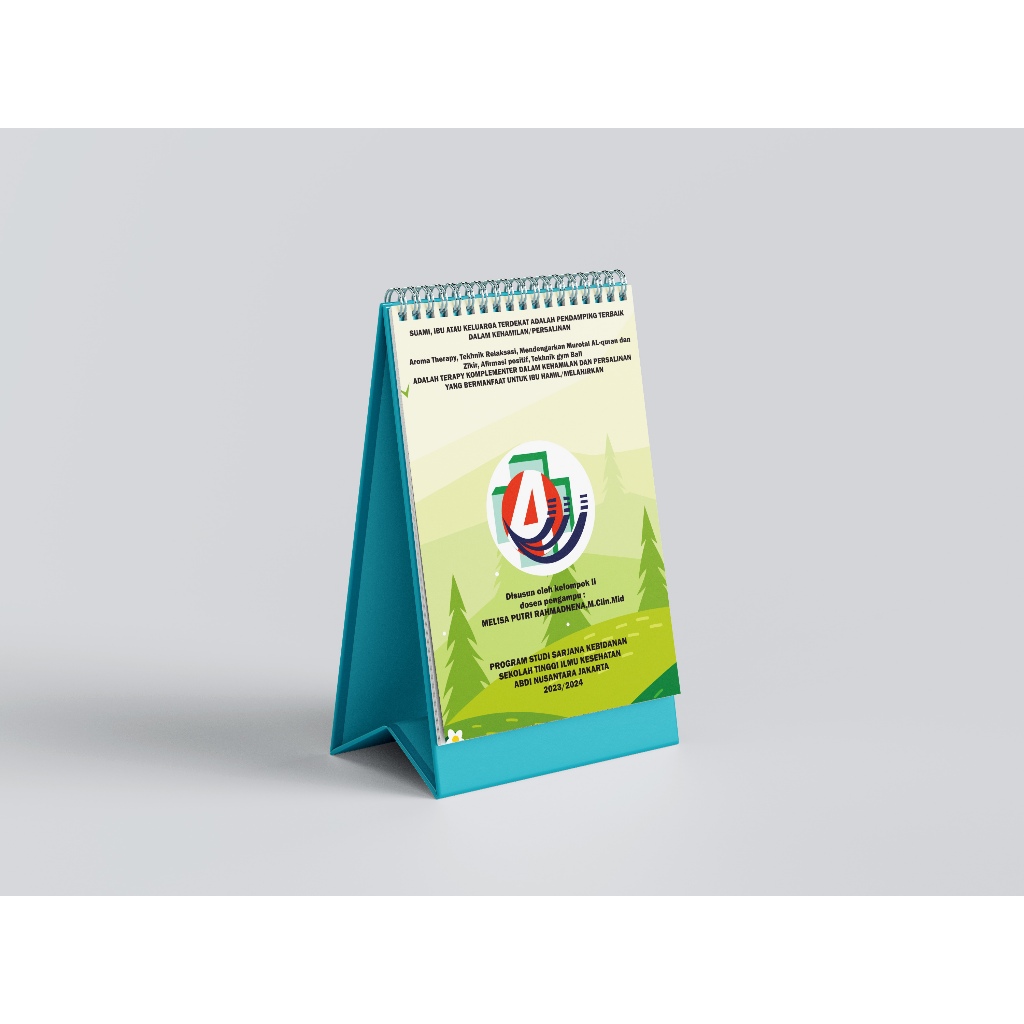 

Desain Kalender Duduk