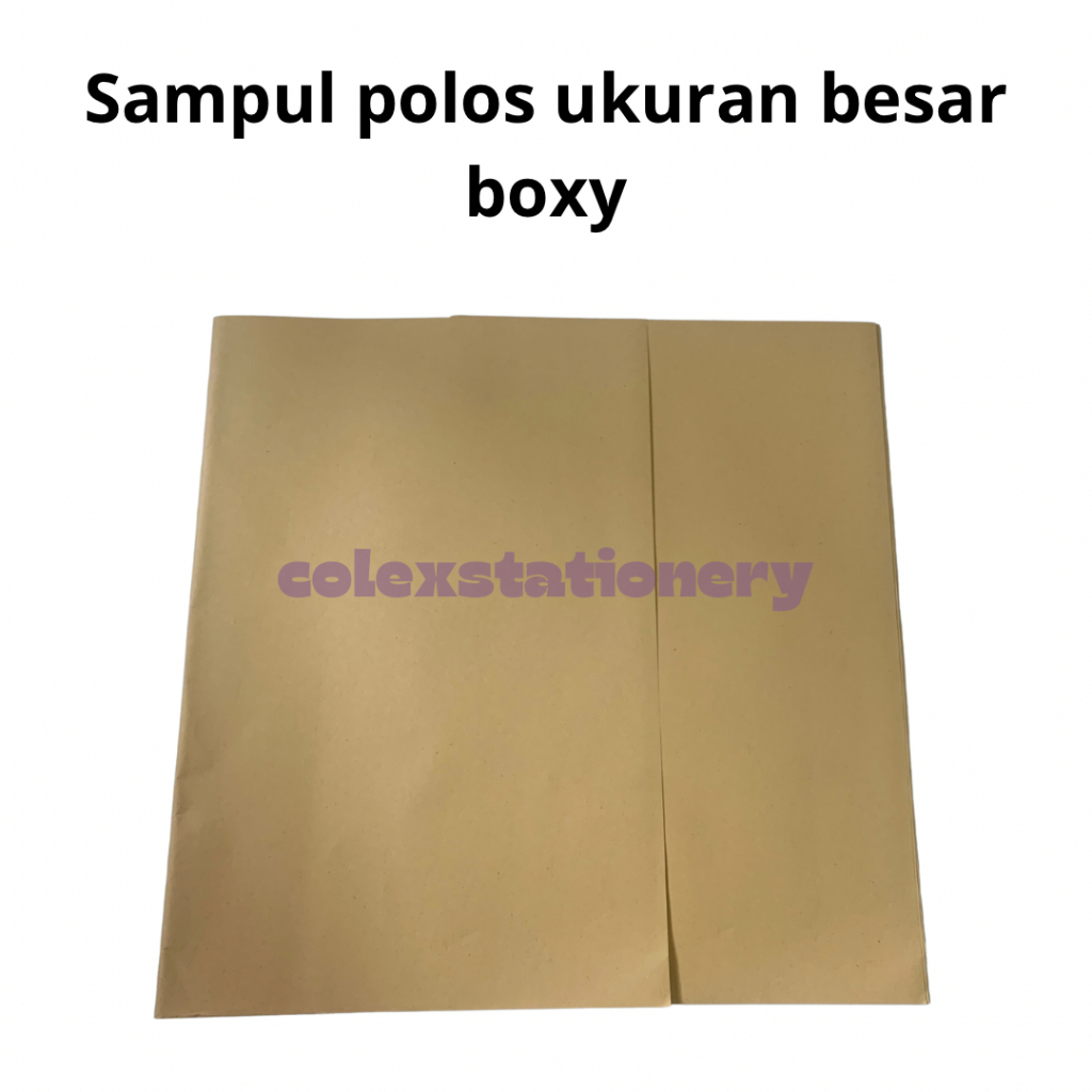 

Sampul Buku Tulis / Sampul Cokelat Craft Polos Ukuran Besar Boxy Isi 20 Lembar Depan Belakang Bamboo