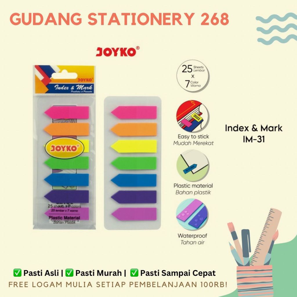 

Index & Mark / Penanda / Pembatas Joyko IM-31 / Plastik
