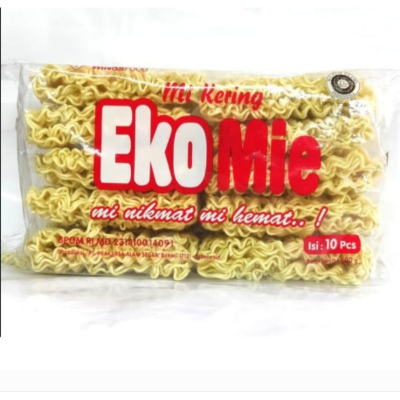 

Mie Kering Keriting EkoMie 600 gram