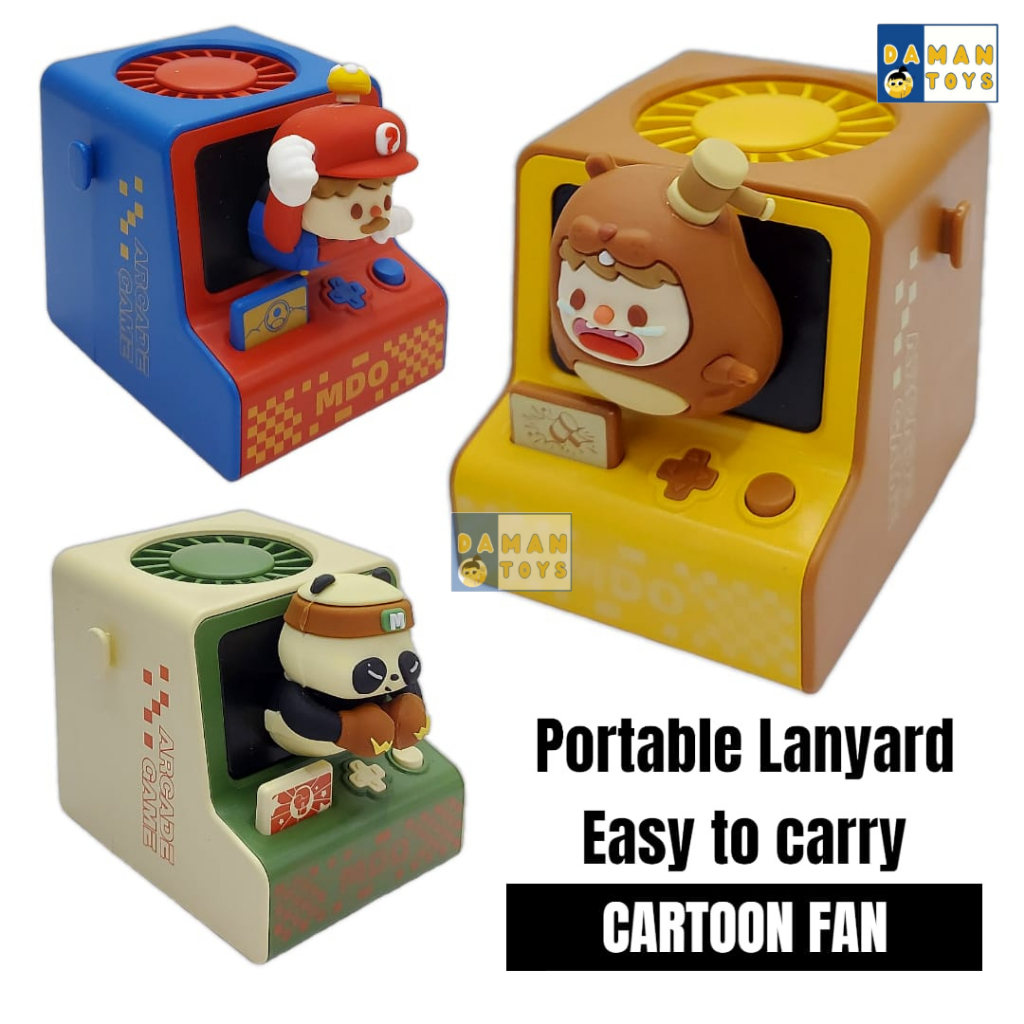 Mainan Game Console Fan Mini Kipas Angin Bisa di Gantung Dileher