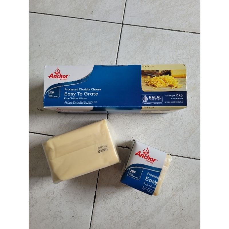 

keju anchor cheddar cheese repack 1kg