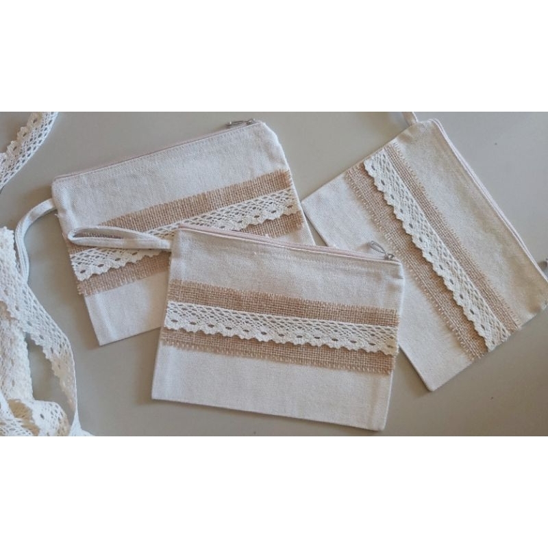 Souvenir pouc kanvas goni | Souvenir pernikahan | souvenir pouch