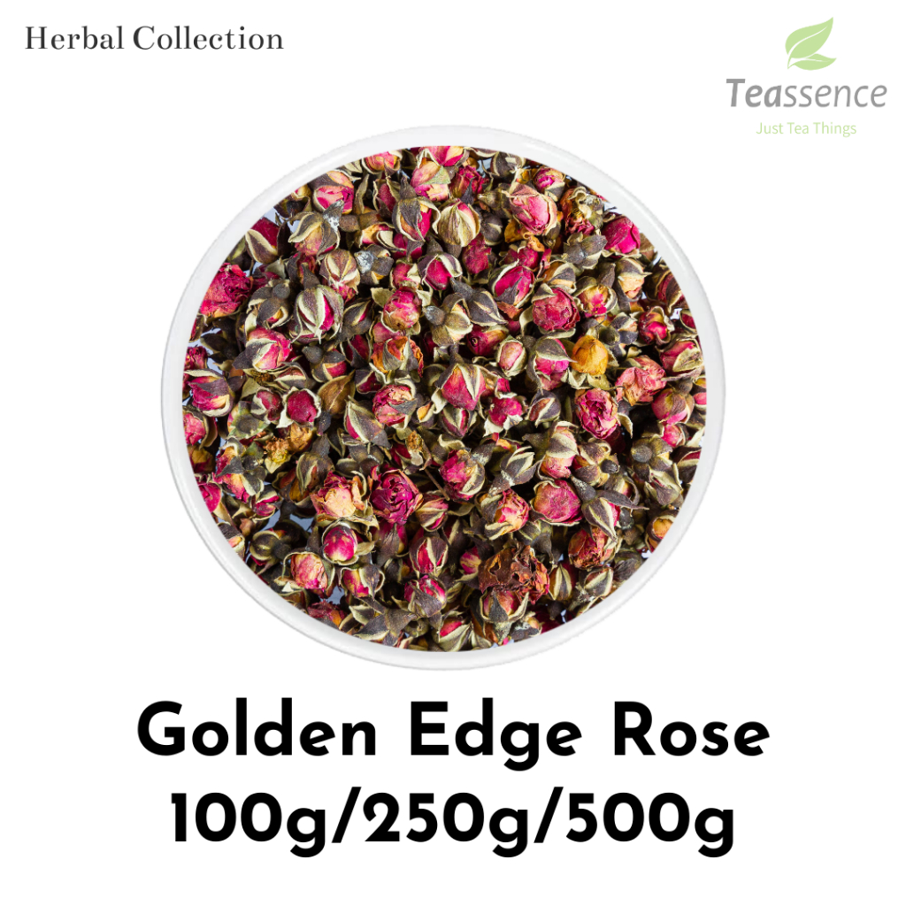 

Golden Edge Rose Dried Flower Tea/ Golden Edge Rose Bud / Teh Bunga Mawar Kuning Emas/ Teh Kuncup Bunga Mawar Kering 100g/250g/500g