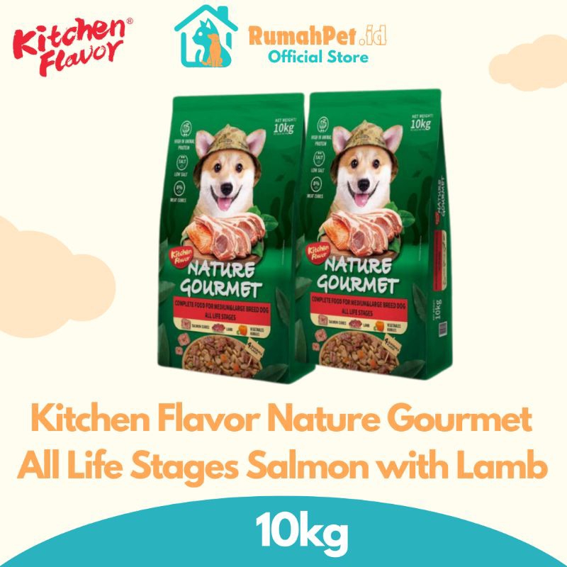 Kitchen Flavor Dog Nature Gourmet All Life Stage Salmon 10kg KF Dog Nature Gourmet All Life Stage Sa