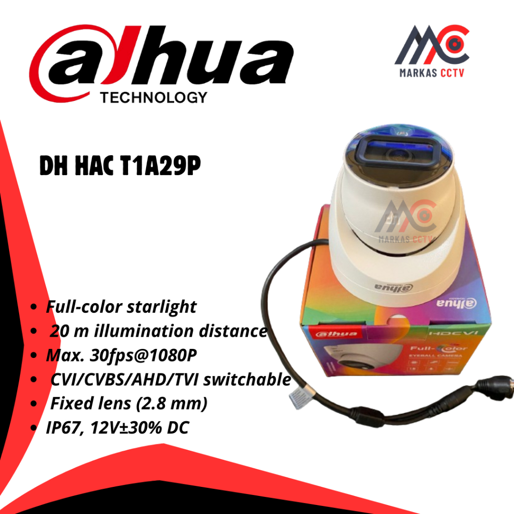 CCTV Dahua DH HAC T1A29P 2mp