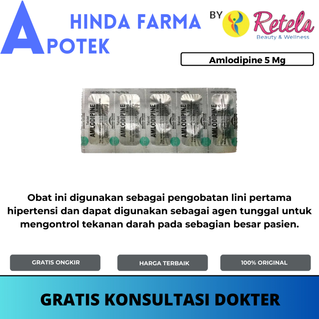 Amlodipine 5 mg 10 Tablet