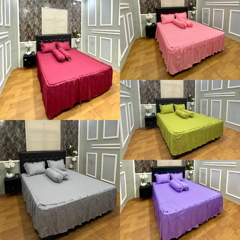 SPREI RUMBAI UK 120 160 180 200 / SPREI HOME MADE/ SPREI RUMBAI EMBOS POLOS HALUS TIDAK LUNTUR/ SPRE
