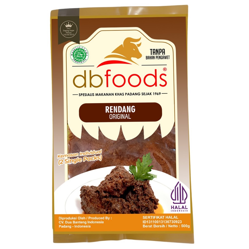 

Rendang Individual DBFoods Asli Padang 150 gr /2pcs Single Pack