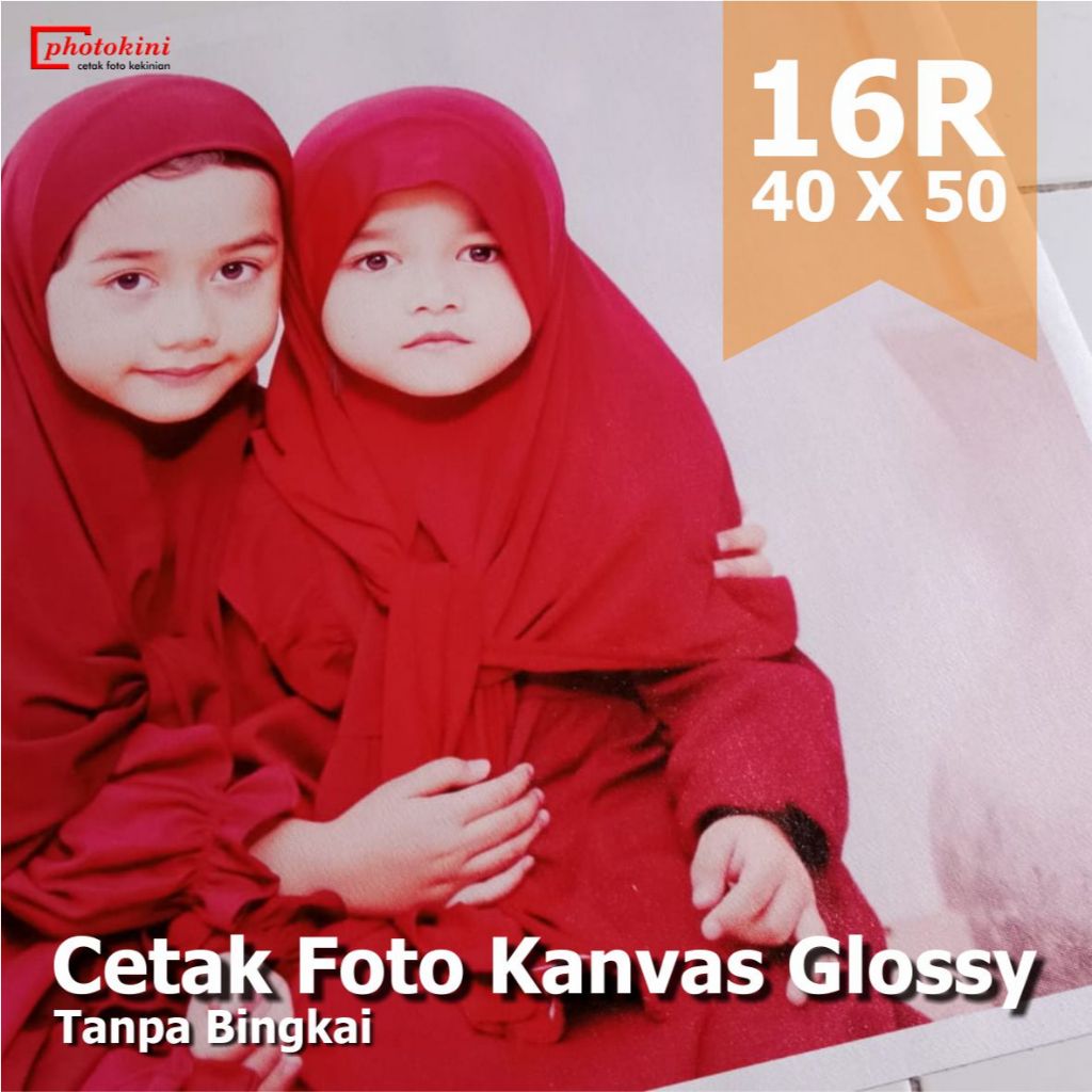 Cetak Foto Photo Kanvas Canvas Glossy 16R Tanpa Bingkai