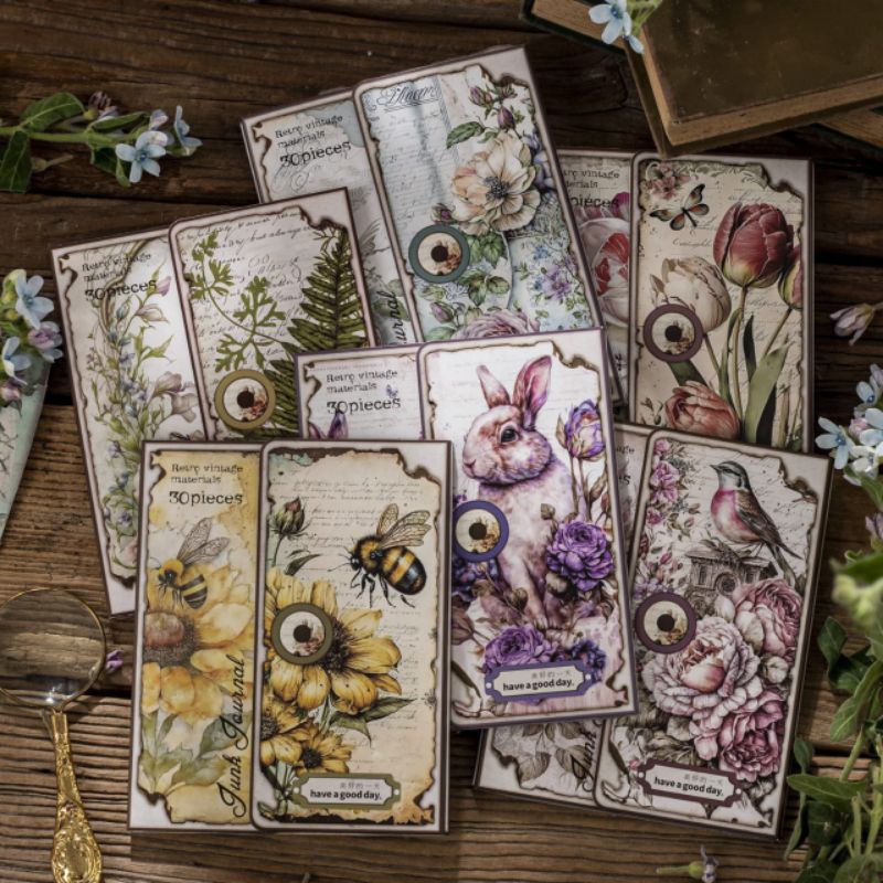 

YJK PAPER VINTAGE SCRAPBOOK JOURNAL KIT
