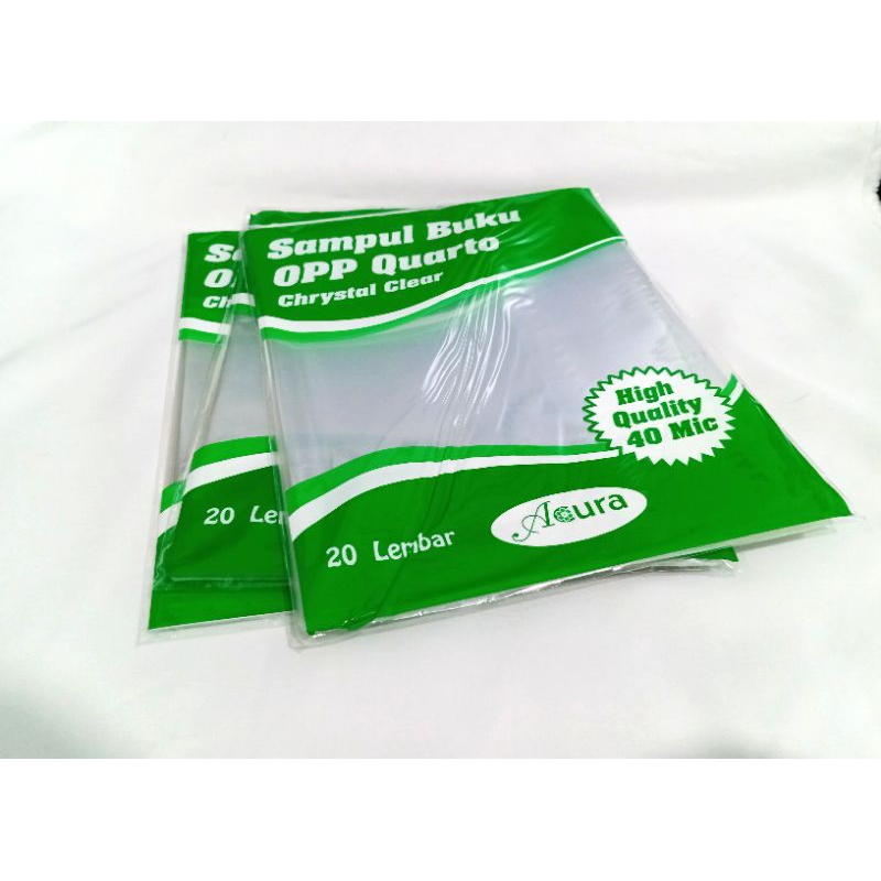 

Sampul Buku Plastik OPP + Book Cover Kwarto Boxy