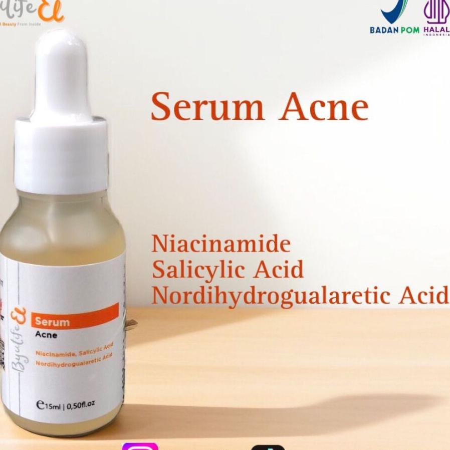 BYUTIFEEL Serum Acne | Serum kulit berjerawat, kombinasi, sensitif, sensitif | mengontrol kulit berm