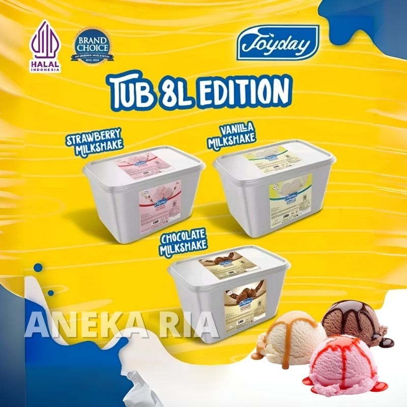 

Joyday Es Krim Kemasan Tube 8 Liter