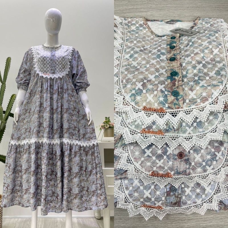 Salvina midi motif ori terbaru