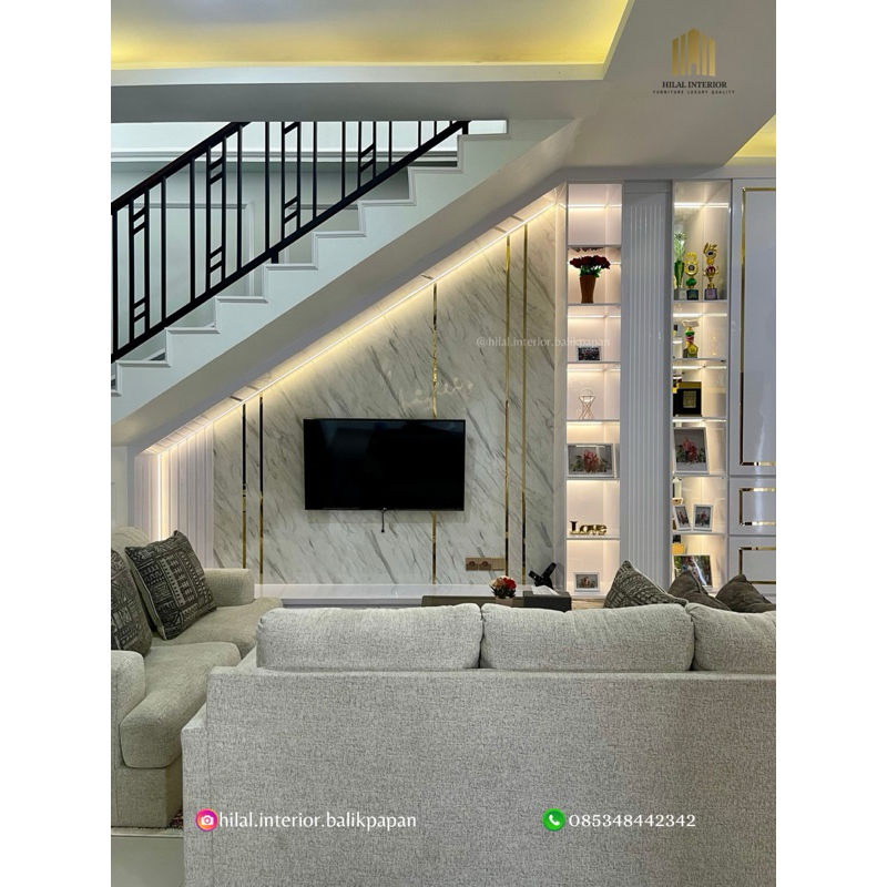 mebel interior furnitur backdrop Tv partisi ruangan lemari pakaian kitchenset