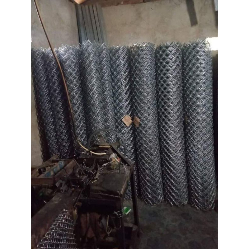 Kawat Harmonika Galvanis 3,4mm (Bwg 10) Kotak/Lubang 5cm x5cm   T.2mtr x15mtr