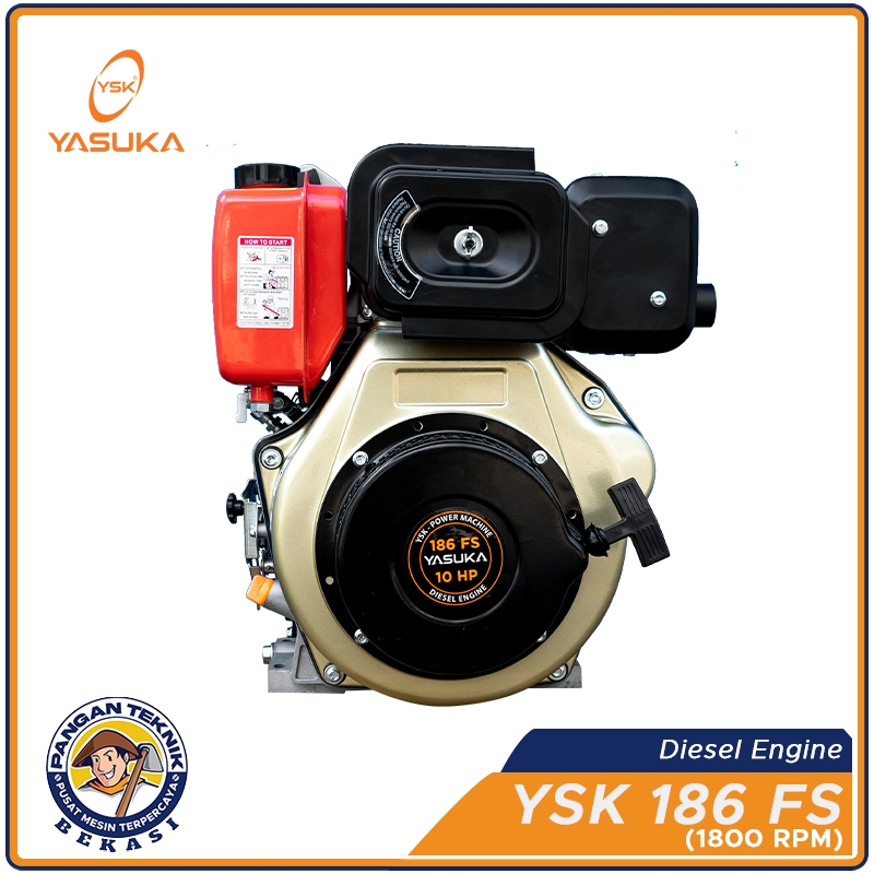 YSK 186FS (10 HP) Putaran Lambat | Mesin Penggerak Bensin
