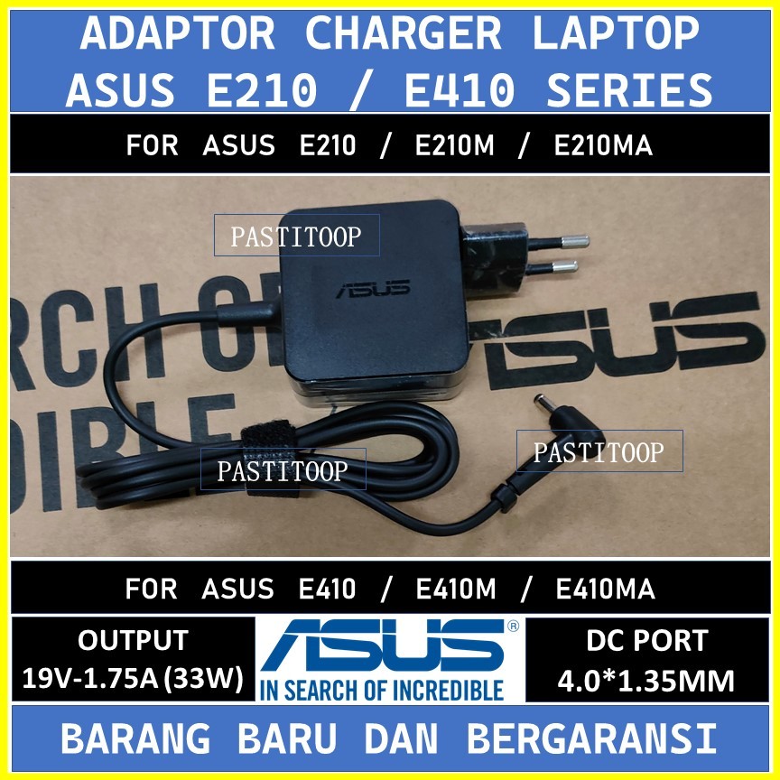 Adaptor charger laptop asus e410 e410m e410ma ori terbaru