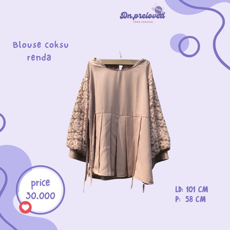 PRELOVED BLOUSE RENDA