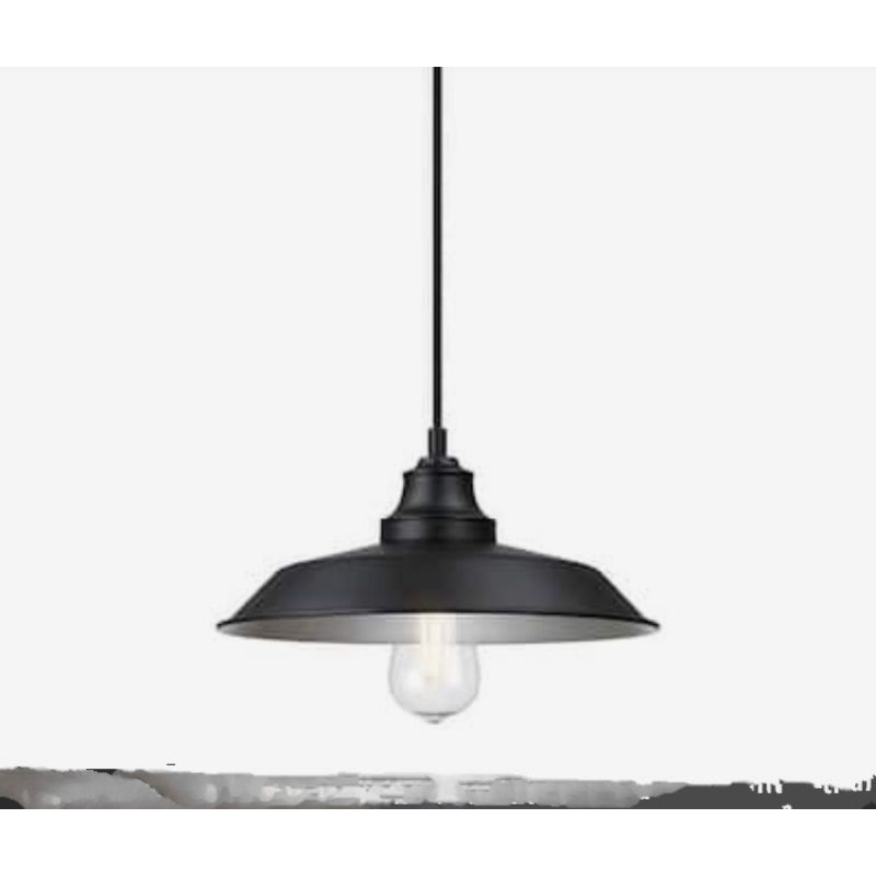 LAMPU GANTUNG ALUMUNIUM diameter 30cm full set ( fitting e 27 double ring)