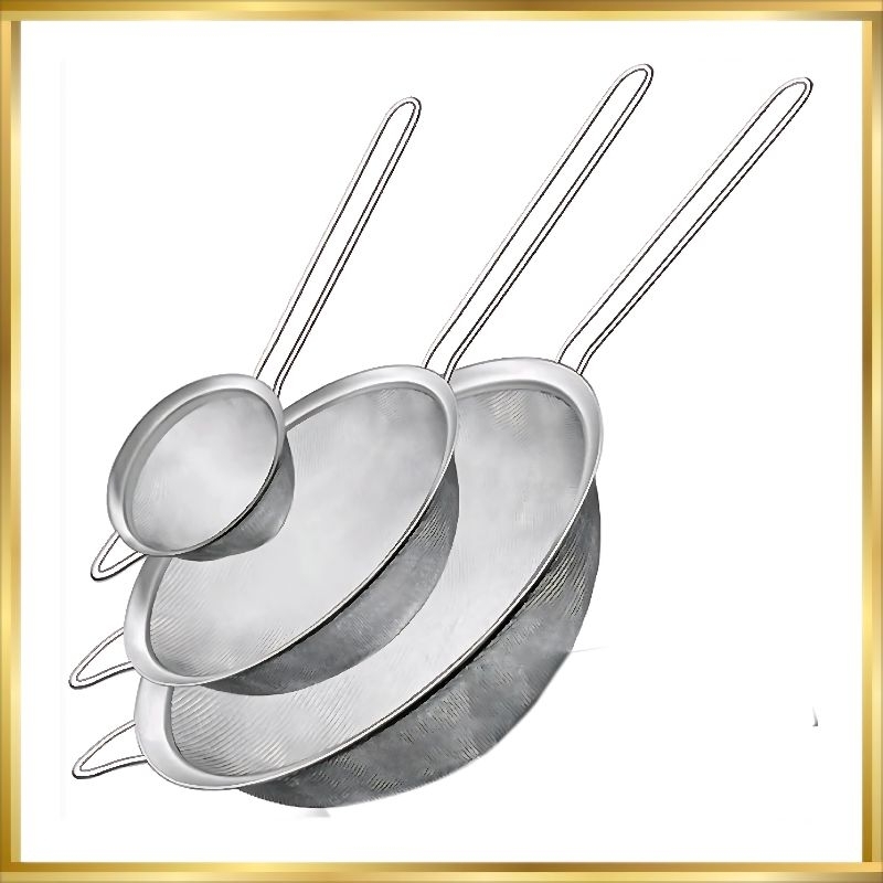 SARINGAN SERBAGUNA BAHAN STAINLESS UNTUK TEH TEPUNG SARINGAN TEPUNG KAWAT AYAK JARING HALUS MINYAK