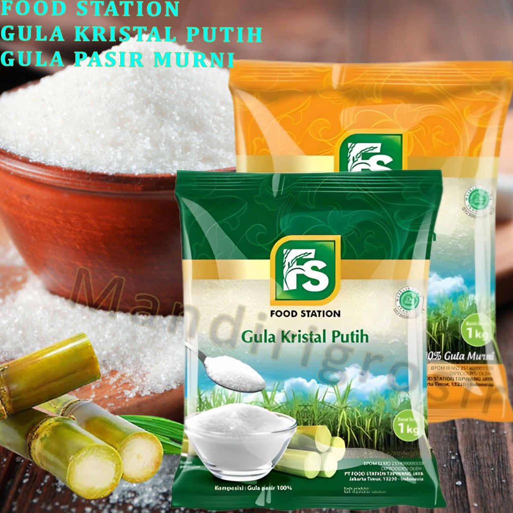 

Gula Kristal Putih * Food Station * Gula Pasir Putih Murni * 1kg