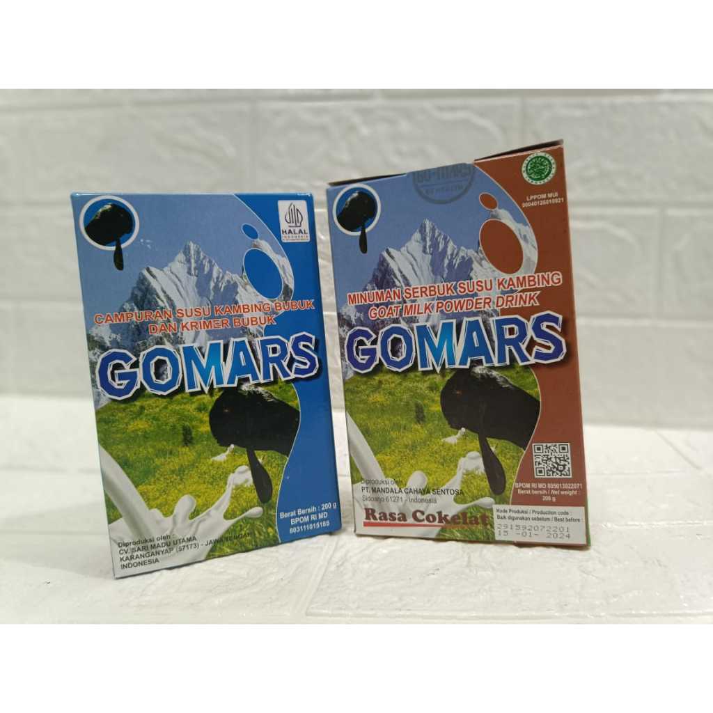 

Gomars Susu Kambing Etawa Bubuk Putih Rasa Original Vanila Dan Rasa Coklat