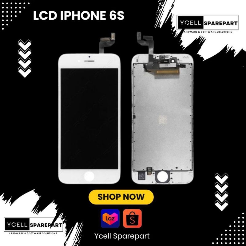 LCD IPHONE 6s WHITE AND BLACK ORIGINAL QUALITY APPLE SPAREPART