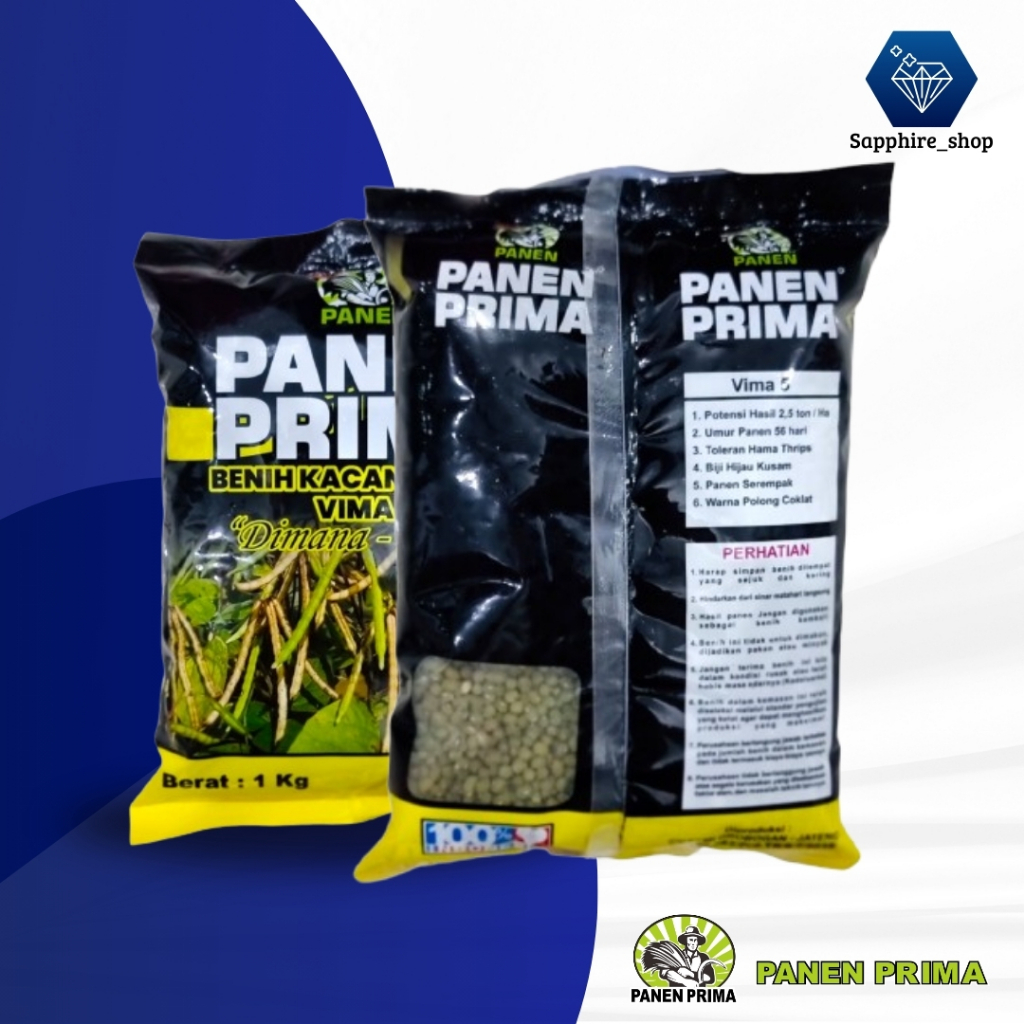 Vima 5 Panen Prima, Benih Unggul, Bibit Kacang Hijau1kg