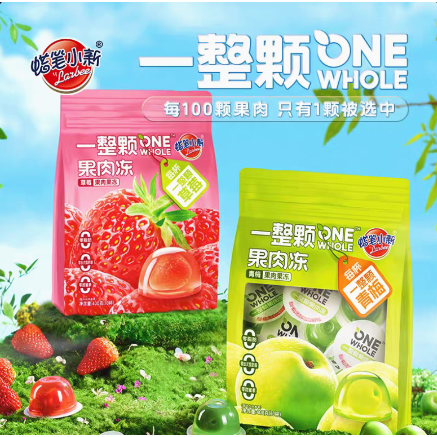 

蜡笔小新果肉果冻 400g LARBEE fruit jelly agar-agar buah stroberi