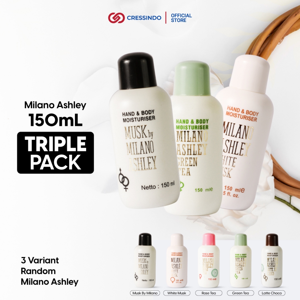 [ SPECIAL LIVE DEAL ][ BUNDLE ISI 3 ] Milano Ashley Body Lotion 150ml - Lotion Perawatan Kulit