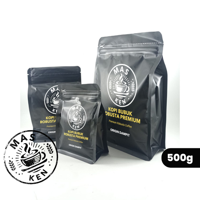 

Kopi Robusta Dampit Fresh Premium Murni 500 Gram Single Origin - Mas Ken Coffee