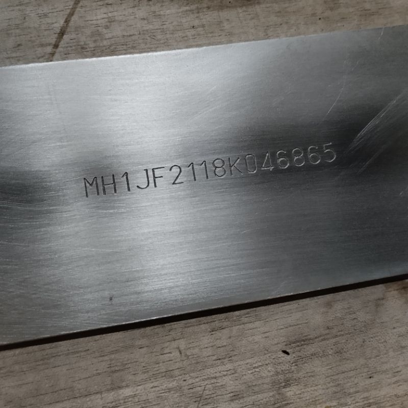 ketok nomer rangka dan no mesin semua jenis honda