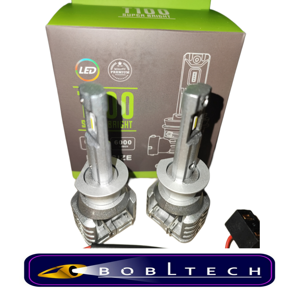 BOBLTECH Lampu Foglamp Mobil Led H1 H3 H27 881 T100 8000lm 30W / 60W