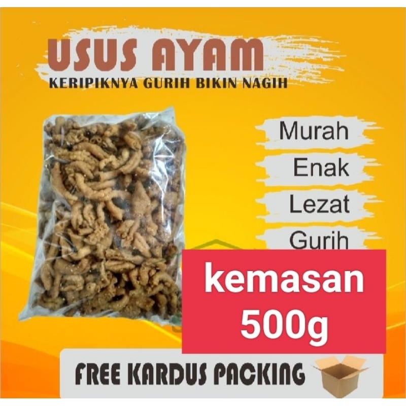 

Kripik Usus Ayam Rajanya Usus.Kripik Usus Kemasan 500g Enak,Gurih,Renyah,Jaminan rasa