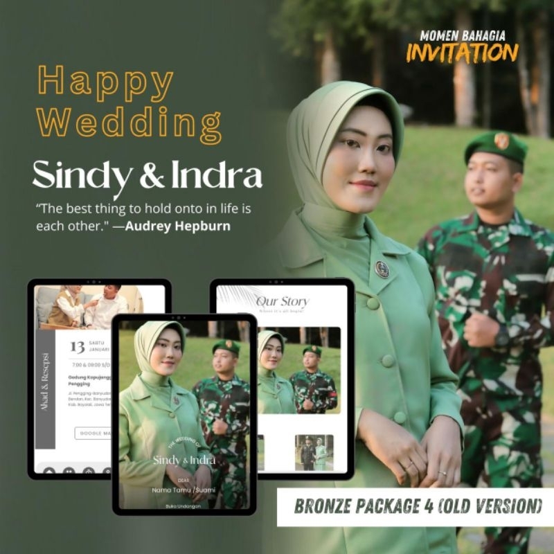 Undangan Website Undangan Digital Undangan Pernikahan Murah Simple & Efisien | Undangan Murah Pontia