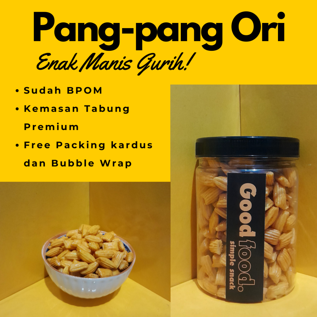 

GOOD Snack Pang-pang Enak Manis Gurih Cemilan Makanan Ringan Kemasan 800ml Termurah Berkualitas