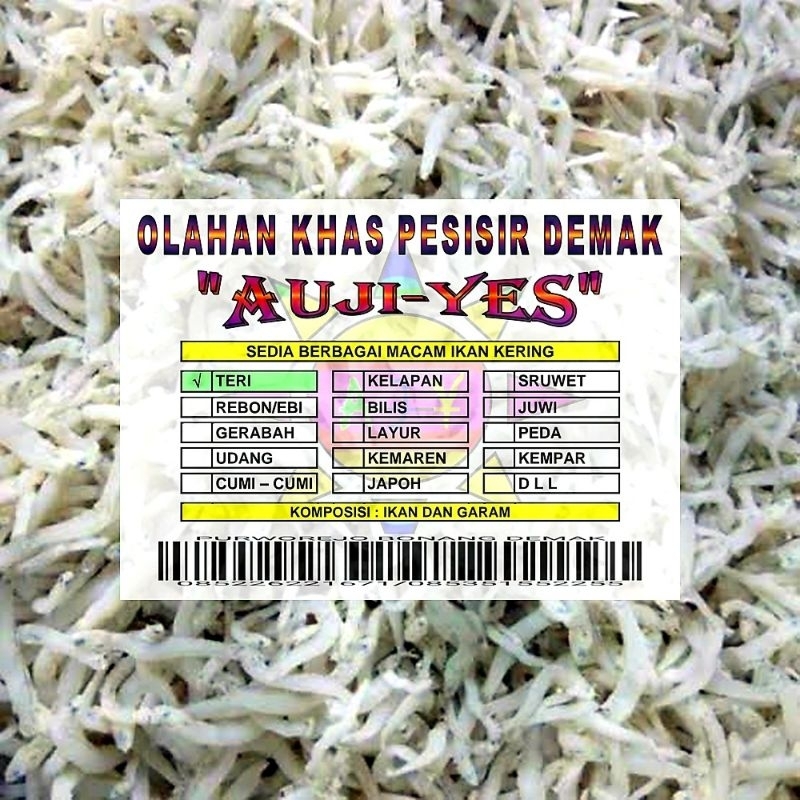 

TERI MEDAN KERING KHAS DEMAK 50 Gram