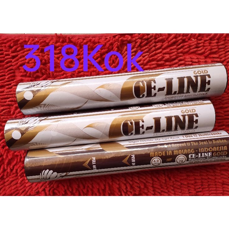 Sekarang Dikirim  Shuttlecock CeLine Gold