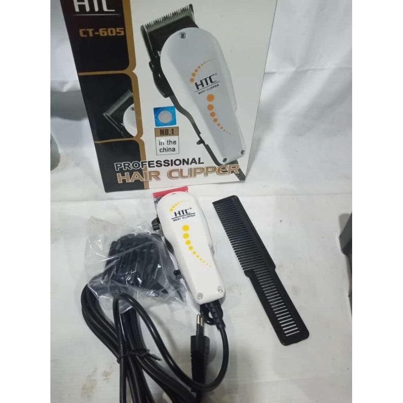 Mesin cukur rambut CT 605 merk HTC garansi toko 1 minggu