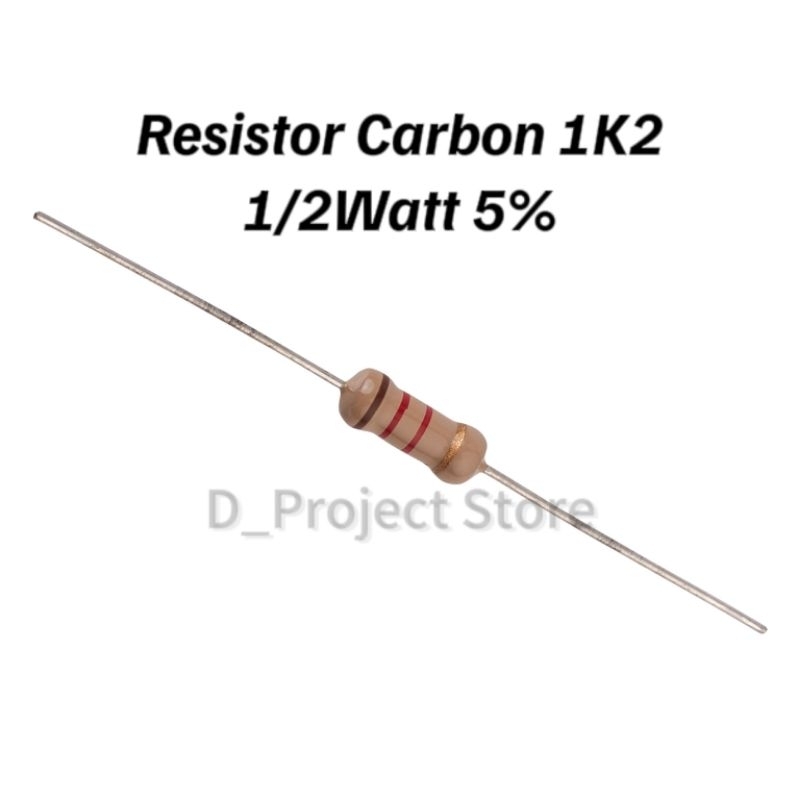 Resistor Carbon 1K2 (1/2Watt 5%)