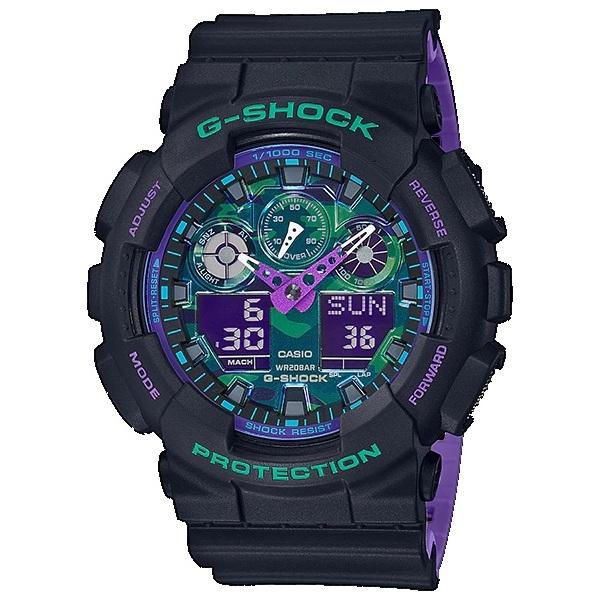 Jam Tangan Pria Casio G-Shock Original GA-100BL-1A