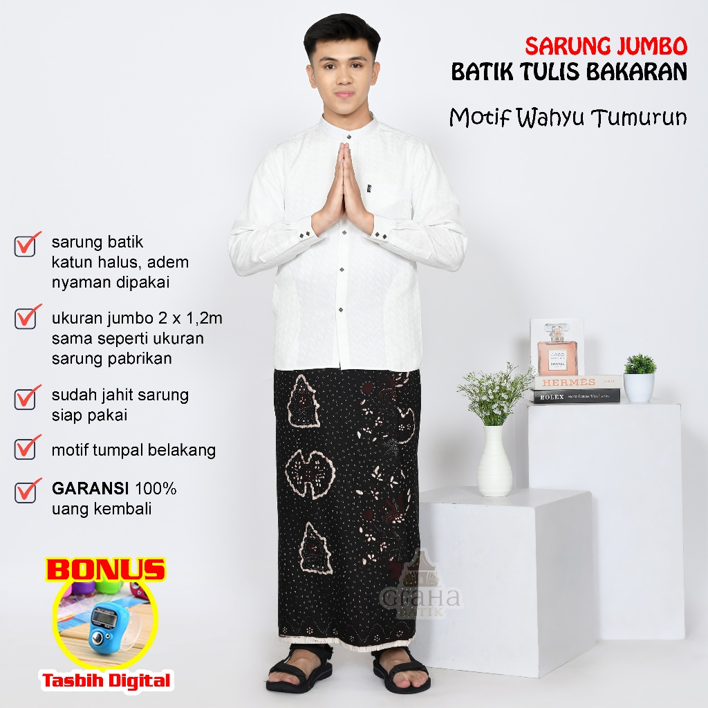 SARUNG BATIK TULIS BAKARAN ASLI PATI WAHYU TUMURUN