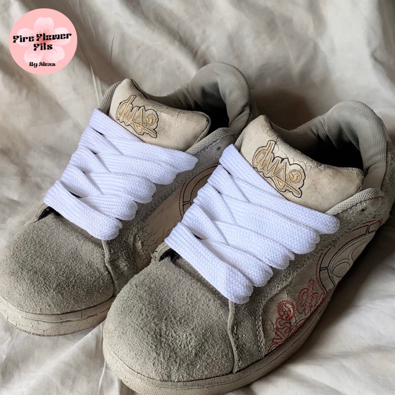 KODE D92W SKATE SHOE LACES  2CM COTTON LACES  TALI SEPATU VANS KNU  TALI SEPATU GEMUK