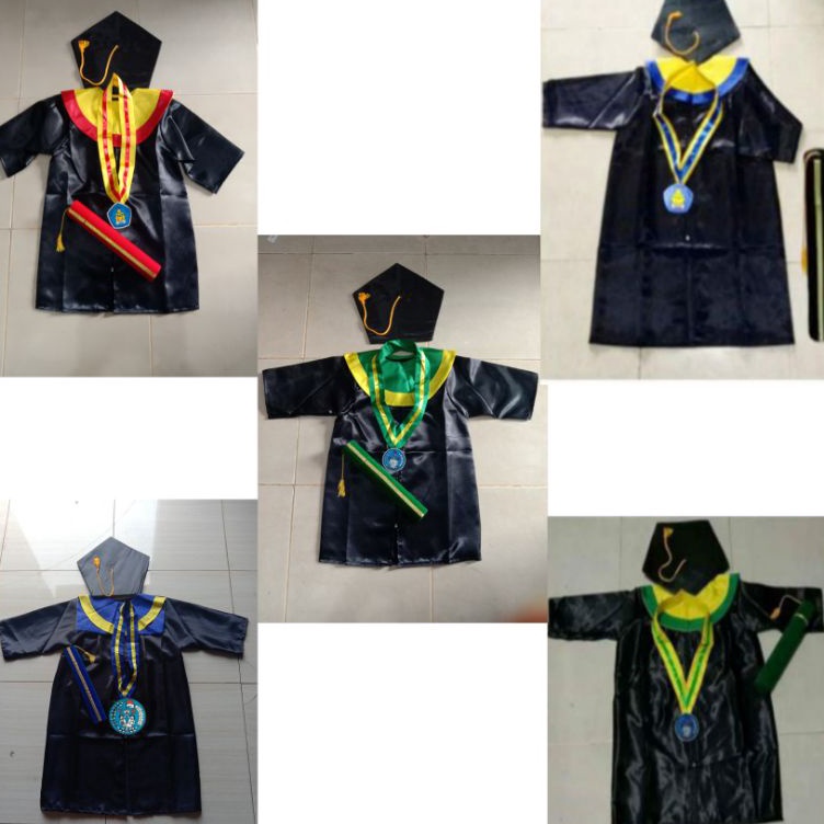 KODE A89U kostum wisuda Baju toga komplit tersedia ukuran ANAK PAUD TK SD SMP