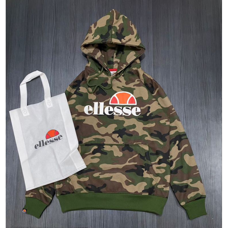 HOODIE ELLESSE CAMO FULL TAG LABEL