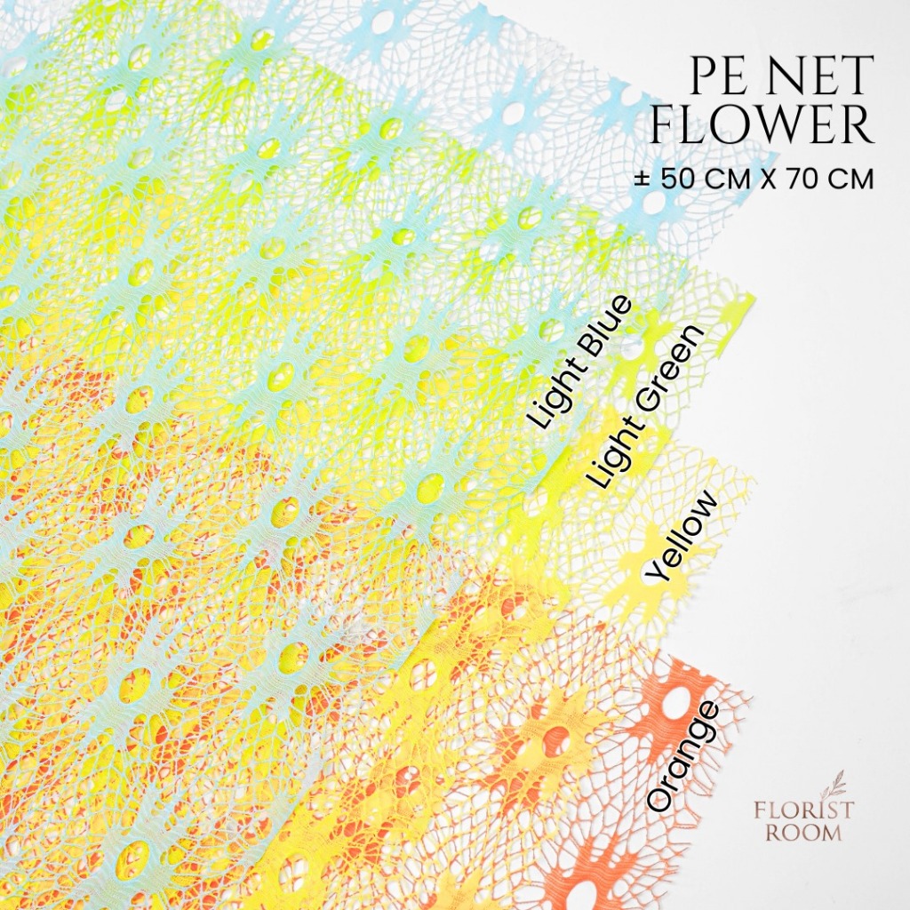 

PE Net Flower 10 lembar – wrapping jaring – bungkus bunga - net - wrapping flower